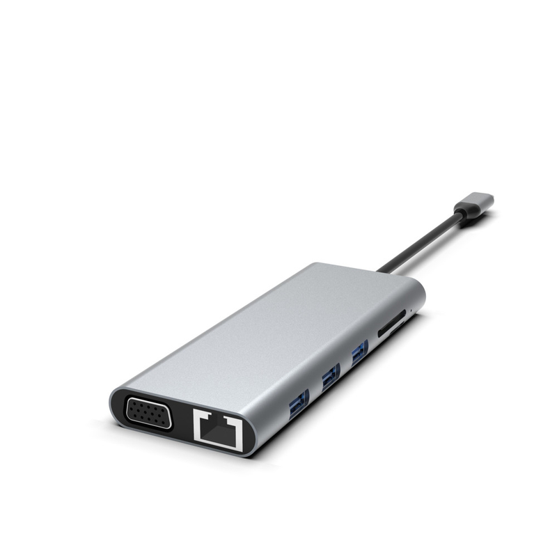 5-in-1 USB C Hub với Ethernet Usb A Rj45 Adapter Type C Docking Station MacBook