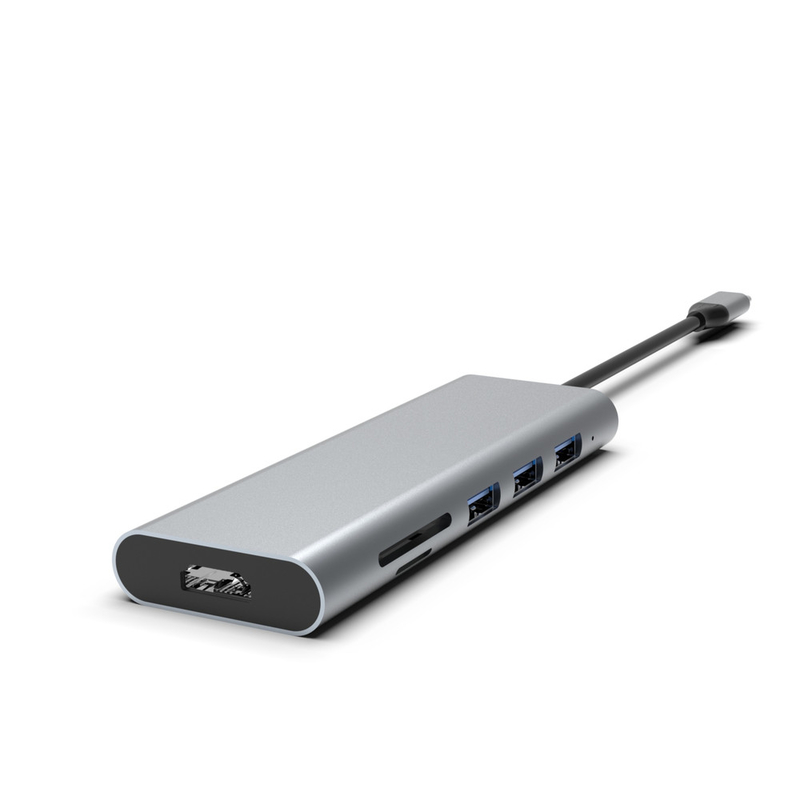 High Speed USB-C Hub adapter với USB 3.0 HDMI PD sạc Logo tùy chỉnh Có sẵn cho
