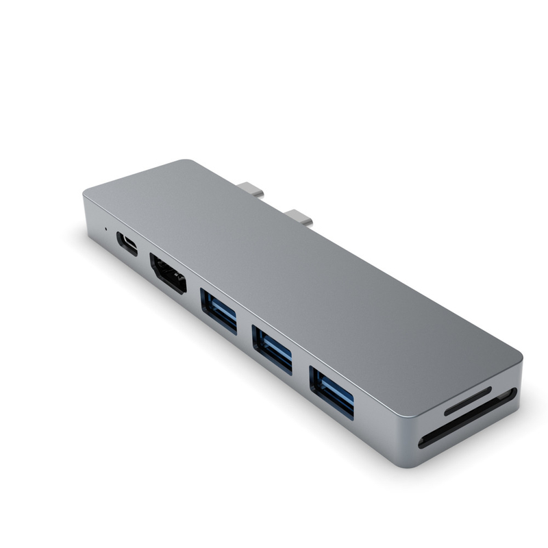 USB-C Hub 7-in-2 tương thích với Thunderbolt 3 cổng USB C 4K HDMI cho Mackbook MacBook Pro