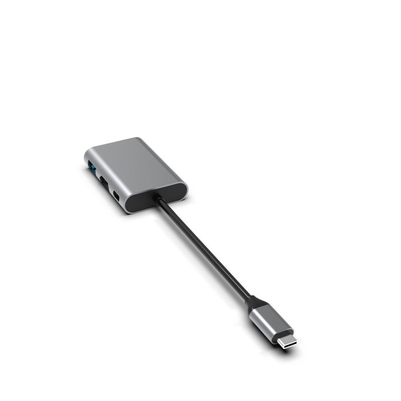 Usb 3.0 To Dual HDMI Adapter USB C PD 100w Chuyển đổi cổng 4K USB HUB 3 cổng