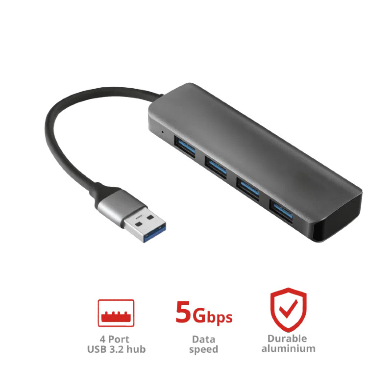 Adapter Usb A Usb C USB A 3.0x4 Hub Cho cài đặt máy tính để bàn Chuyển dữ liệu dễ dàng