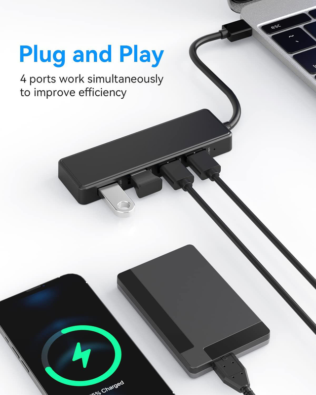 Hub USB 3.0 Hdmi USB 3.0/2.0 Type C Adapter Với tốc độ truyền dữ liệu 10Gbps 1080P