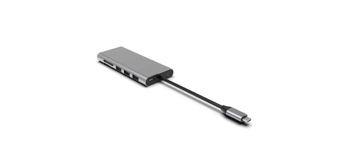 Macbook Usb A Adapter cho Macbook Air 5 In 1 Multi Ports 4K Usb Type C Slim 3.0