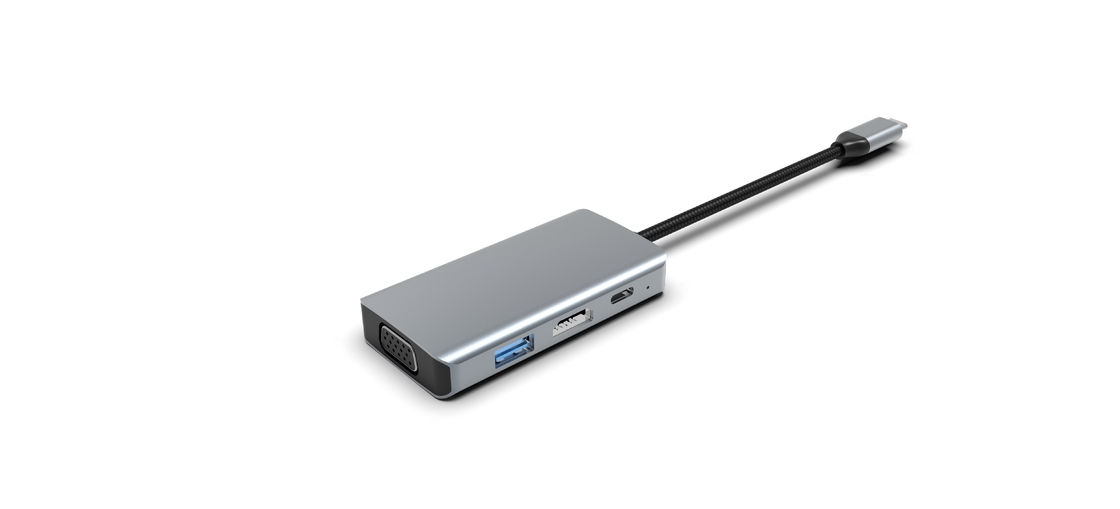 Tất cả trong một ổ cứng 4 trong 1 USB C 4 trong 1 Multiport Adapter Hub Expansion Laptop Docking Station Type C To HDMI USB 3.0 PD