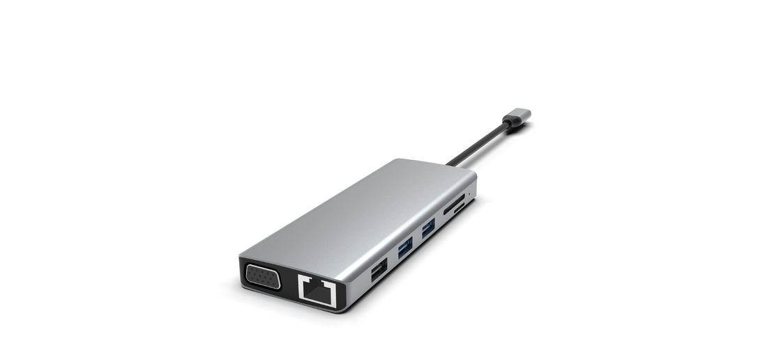 Trạm đậu nối USB C Hub cho máy tính xách tay MacBook USB C để màn hình HDMI kép cho Windows USB C Hub Adapter
