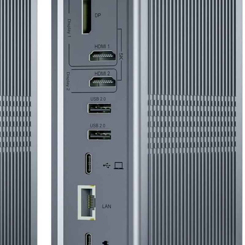 18 trong 1 Thunderbolt USB C Docking Station Multi Usb Hub DisplayLink 4K HDMI