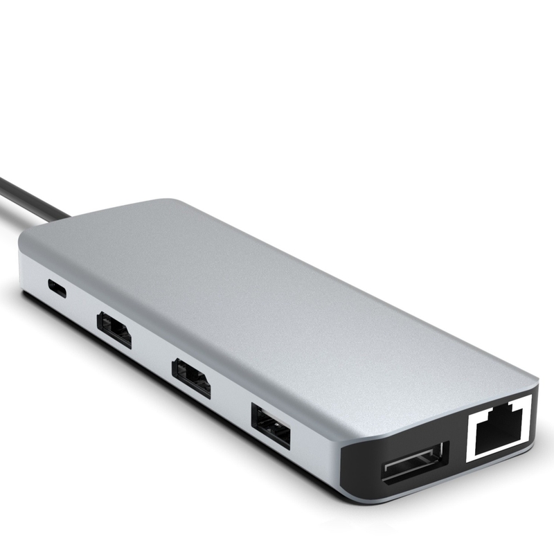 11-in-1 USB-C Hub cho MacBook Pro với 4K HDMI 100W PD USB 3.0 SD / TF Card Reader