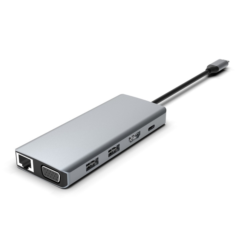 USB C Monitor Adapter USB C Docking Station 3 màn hình USB C Hub Laptop Multiport Adapter Dock Dongle