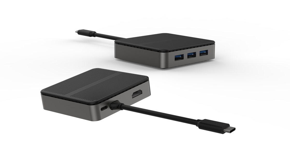 3 trong 1 USB C Adapter USB C đến HDMI Multiport Adapter Type-C Hub với cổng 4K HDMI PD M Sạc USB 3.0 OTG Daax 100Wta