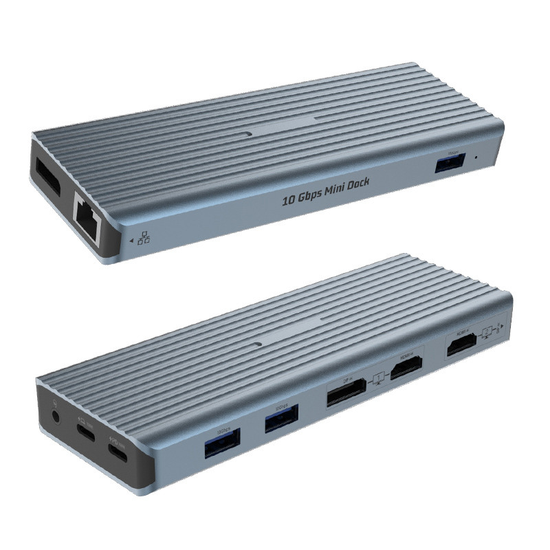 11-In-1 Multi-Function USB-C Docking Station USB 3.0 Type C Game Audio Reader RJ45 HDMI