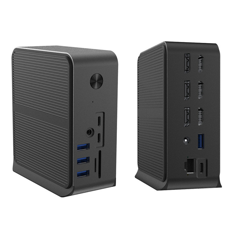 12 trong 1 USB C HUB Docking Station với nhiều cổng USB C USB Type C 4K RJ45 VGA USB Hubs Adapter