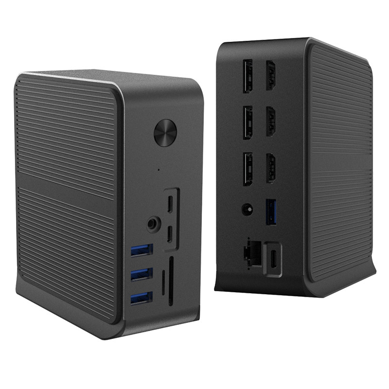 12 trong 1 USB C HUB Docking Station với nhiều cổng USB C USB Type C 4K RJ45 VGA USB Hubs Adapter