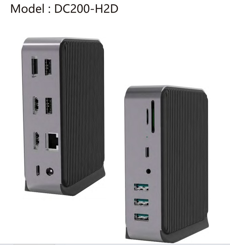 Gigabit Ethernet Usb C Type Docking Station Charging Hub Với độ phân giải HDMI 4K Cho Macbook