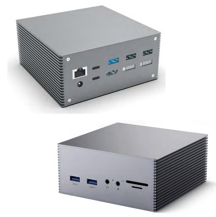 16 trong 1 Thunderbolt 4 Docking Station 3 màn hình Mac USB 3.0 Universal Laptop DP USB C Với nguồn điện DC