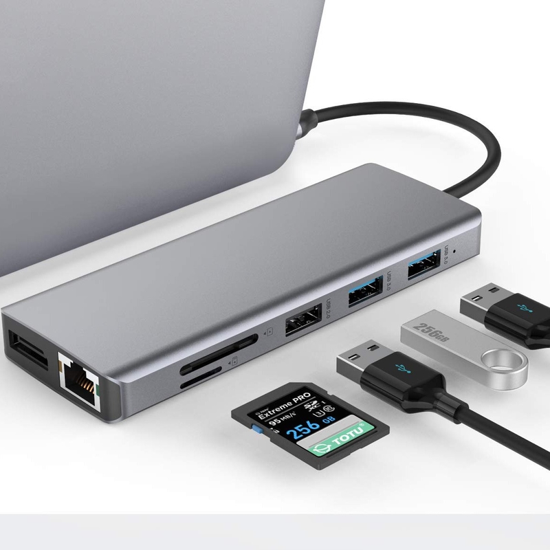USB A Type C Hdmi Usb Hub Với Tốc độ Chuyển 5Gbps Và Cung cấp điện