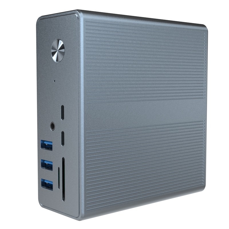 18 trong 1 Thunderbolt 3 Dual Monitor Docking Station HDMI Mac Cho USB C Laptop Docking Station Toàn cầu