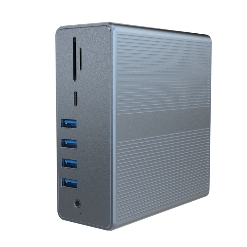 4k Thunderbolt 3 Docking Station Macbook Pro USB C Máy tính xách tay màn hình kép 18-in-1 Máy tính xách tay Dock cho MacBook