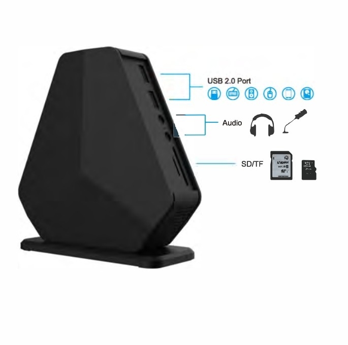 Trạm sạc máy tính để bàn Trạm dock USB C Gigabit Ethernet Kết nối dây ổn định lên đến 1Gbps
