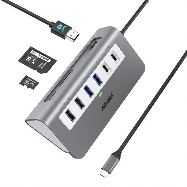 10/100/1000 Mbps Ethernet USB C Adapter tương thích với Windows / MacOS / Android / Linux Tối đa tốc độ truyền dữ liệu 10Gbps