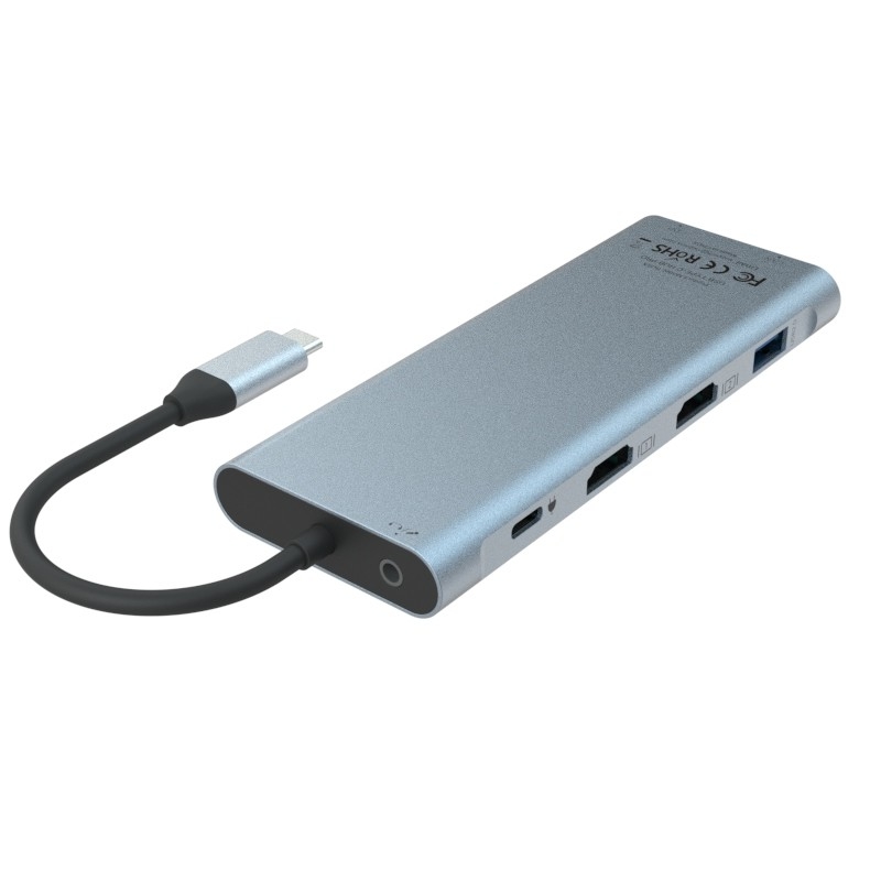 11 trong 1 USB Type C Multifunctional Hub Adapter cho máy tính xách tay và điện thoại di động