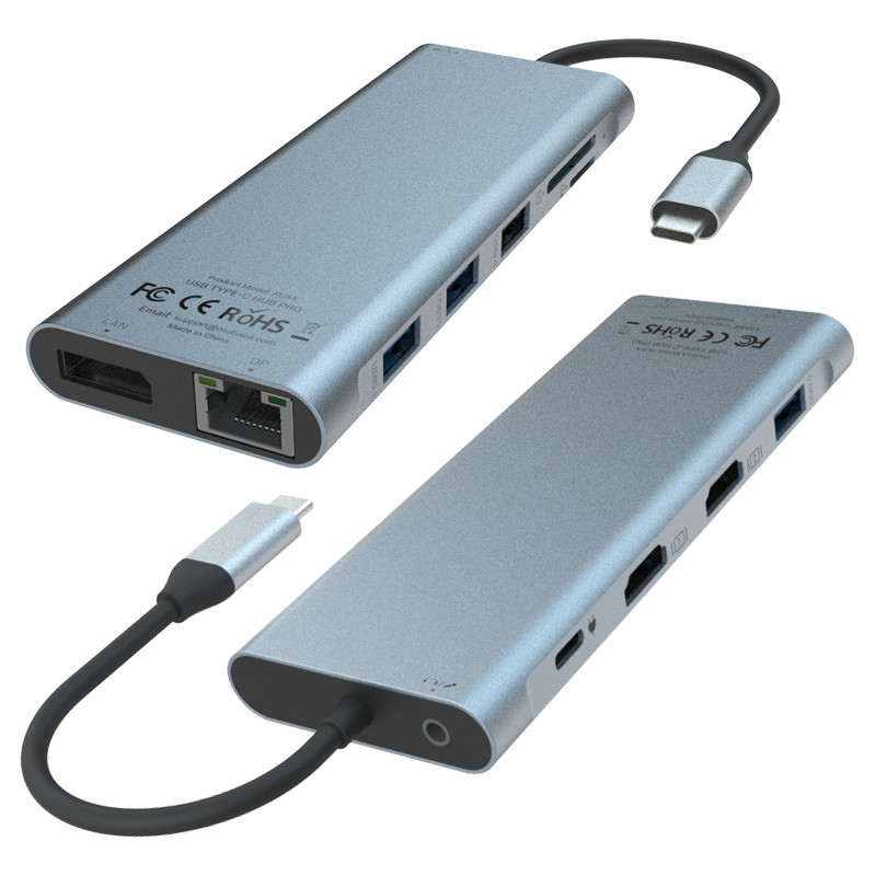 6 trong 1 USB C Hub Type C Adapter 4K HDMI 60hz Multiport Card Reader USB3.0 TF PD SD Reader
