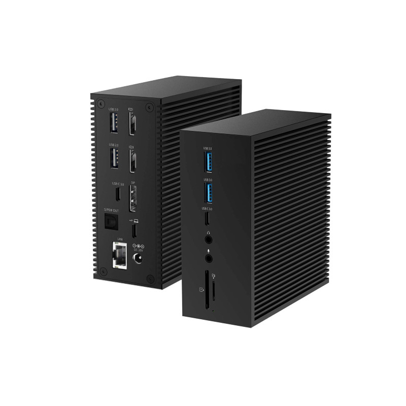 DisplayLink Docking Station cho Macbook Pro màn hình kép M1/M2 Windows 15 Trong 1 Máy tính xách tay USB C 3.0