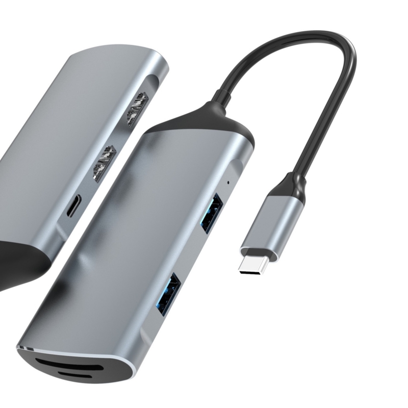 Bộ điều hợp USB C Thẻ SD Thẻ TF khe cắm thẻ USB 3.0/2.0 Bộ điều hợp loại C để truyền dữ liệu