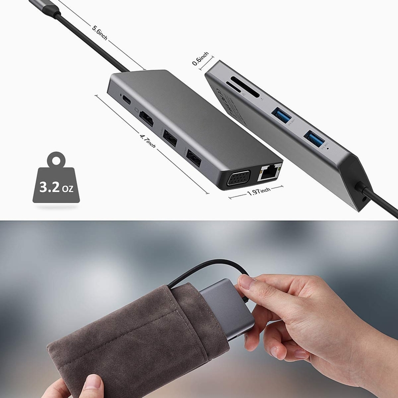 Bộ điều hợp USB C Thẻ SD Thẻ TF khe cắm thẻ USB 3.0/2.0 Bộ điều hợp loại C để truyền dữ liệu