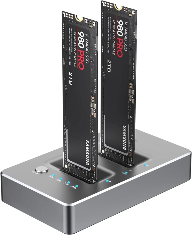 Offline Clone Docking Station External Hard Drive Duplicator Dock NVMe M.2 SSD Hỗ trợ một bản sao đĩa hệ thống