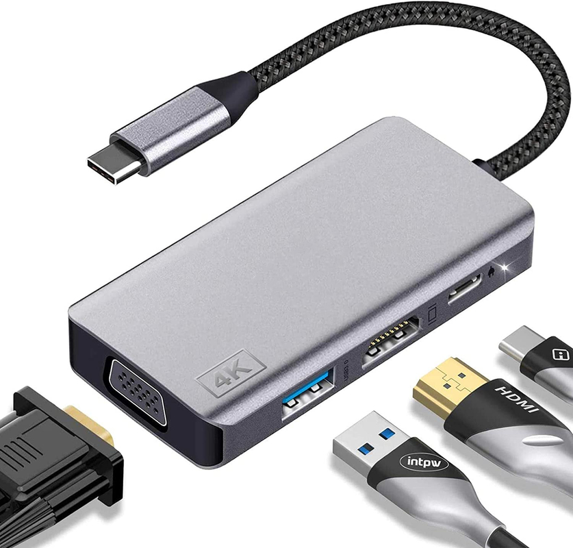 14 trong 1 USB C Hub Adapter cho Macbook Pro Air Laptop USB C Docking Station Dual Monitor