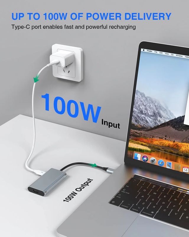 4 trong 1 USB C Adapter 2 cổng HDMI đến USB3.0 Thunder