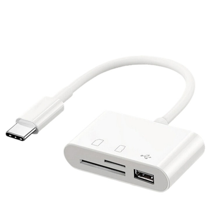 Máy đọc thẻ nhớ cho máy tính Android Điện thoại Adapter máy ảnh USB Plug And Play Adapter thẻ SD iPad