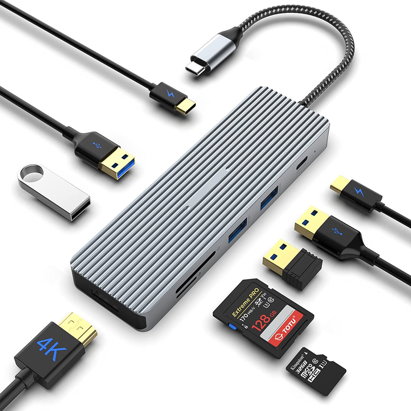 USB-C Hub Docking Station Hdmi Dual Monitor Adapter Cho Trạm Docking Máy Xách Tay