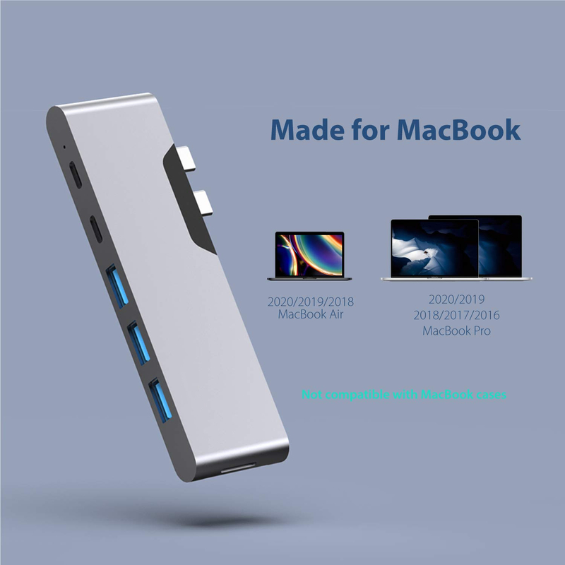 8 In 1 Dock Station Dual USB C Power Adapter Hub Card Reader Pro Pad Converter USB Hub Cho Mac