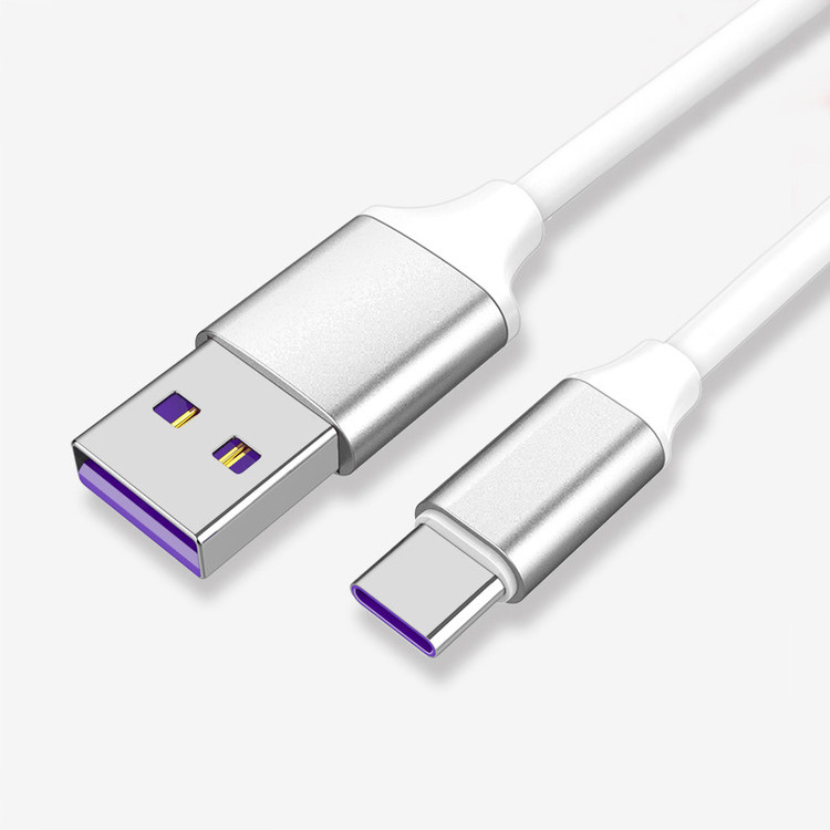 3m 2m màu trắng USB A đến USB C dây cáp sạc nhanh tương thích với Samsung Galaxy