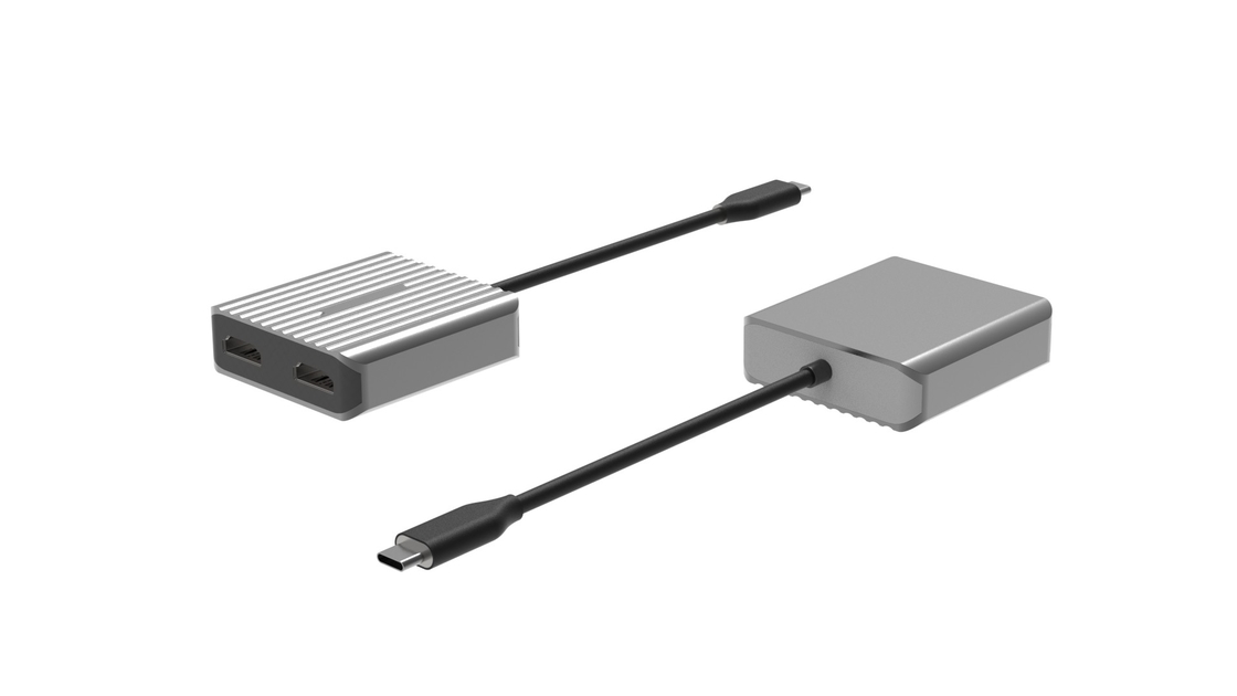 Tốc độ cao HDMI đến USB A Adapter Usbc 2 HDMI 8K 4K Dual Mirror Portable