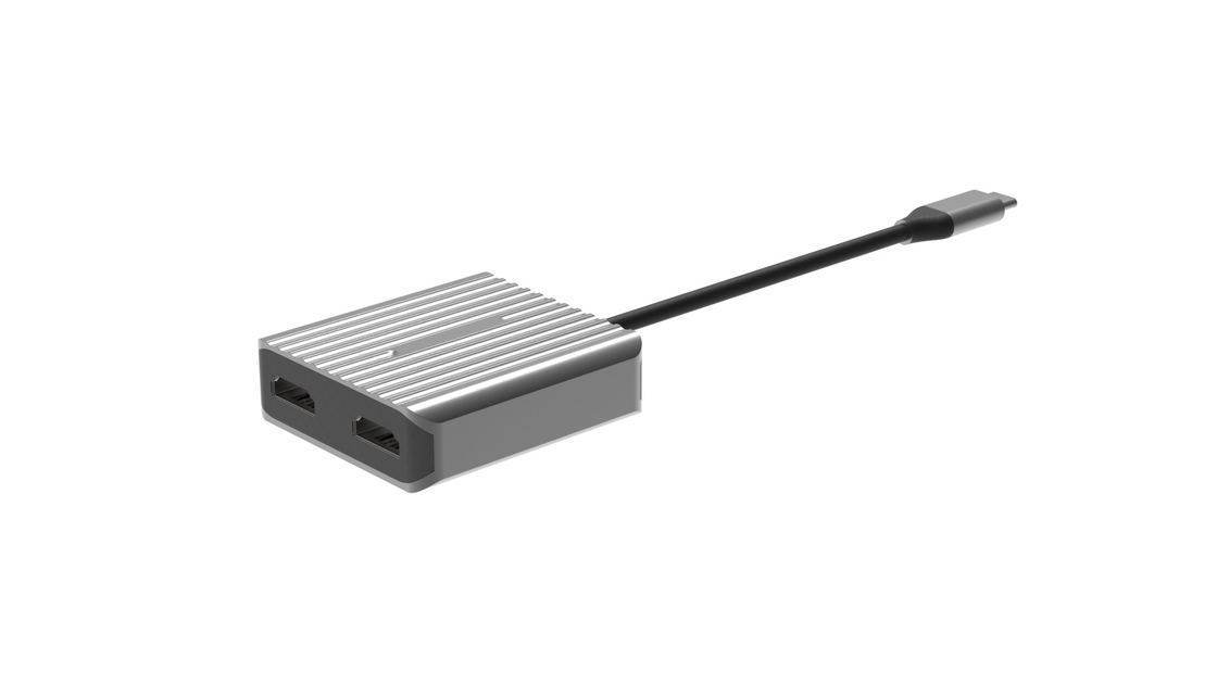 Tốc độ cao HDMI đến USB A Adapter Usbc 2 HDMI 8K 4K Dual Mirror Portable