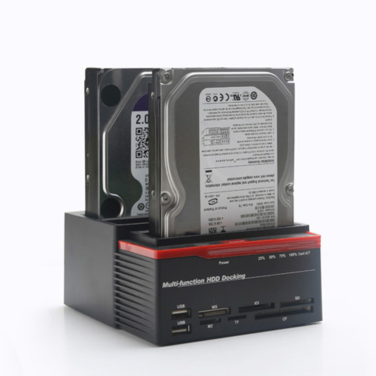 NVMe M.2 Duplicator Dual-Bay Offline Clone USB C To NVME Docking Station Cho ổ cứng M2 SSD M Key
