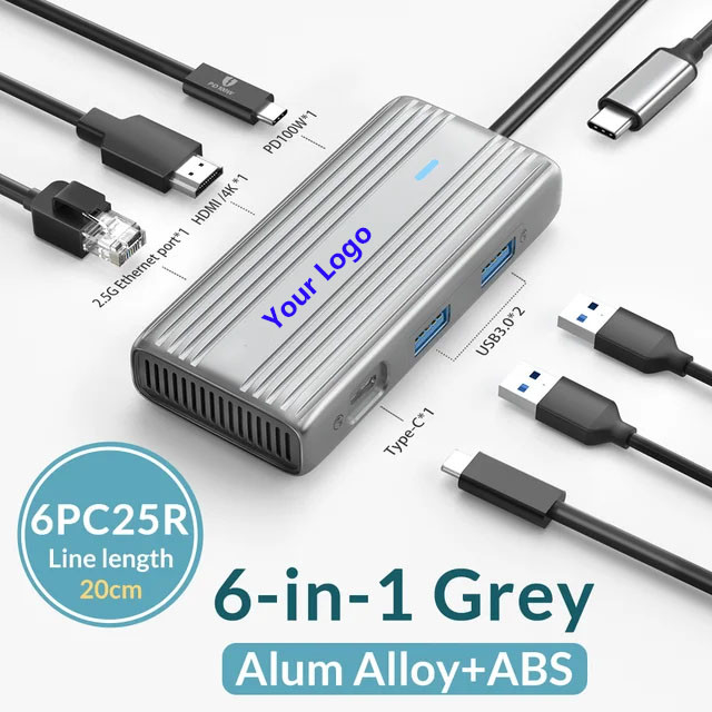 USB C Hub với 4K HDMI và tốc độ cao USB 3.0 tương thích với Windows Mac
