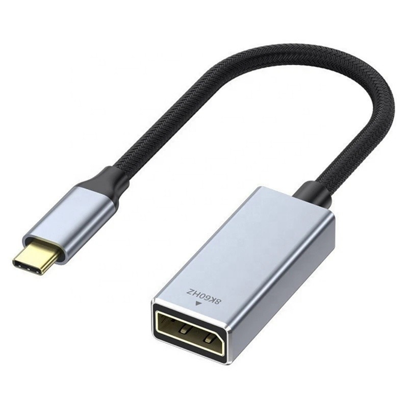 PVC Jacket Nam-Nữ USB C loại C để hiển thị cổng màn hình adapter cáp cho 8K 60Hz Video Audio