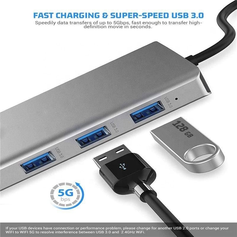 12-in-1 USB Type-C Docking Station HDMI 1080P 60Hz 2 * HDMI VGA RJ45 4 * USB Audio SD / TF PD