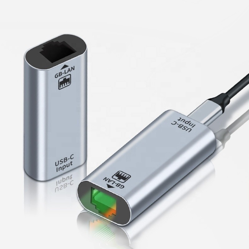 USB C Phụ nữ đến cổng Ethernet Adapter 10/100/1000 Mbps Tốc độ cho kết nối mạng nhanh
