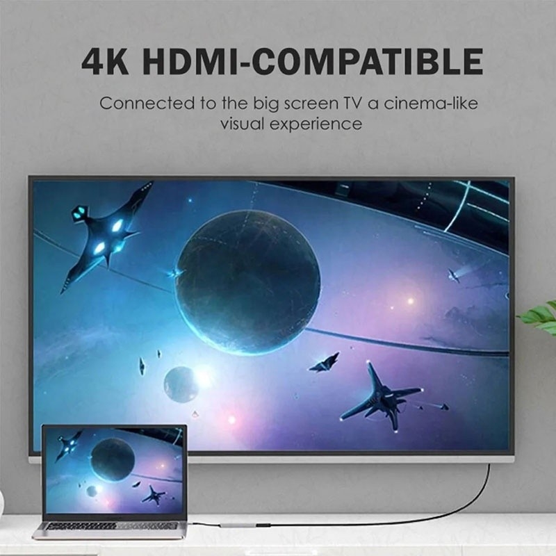 6-in-1 Multiport Laptop Docking Station với 4K HD HDMI HDTV USB 3.0 SD TF Card Reader