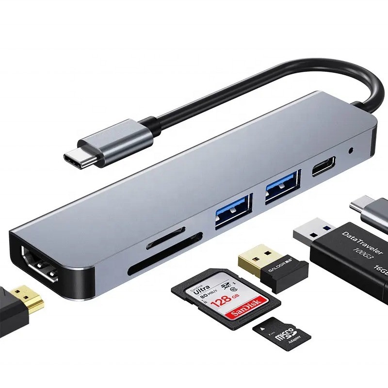 USB 3.1 Docking Station Hub với 4K HDMI USB3.0 TF SD Card Reader và sạc PD 87W