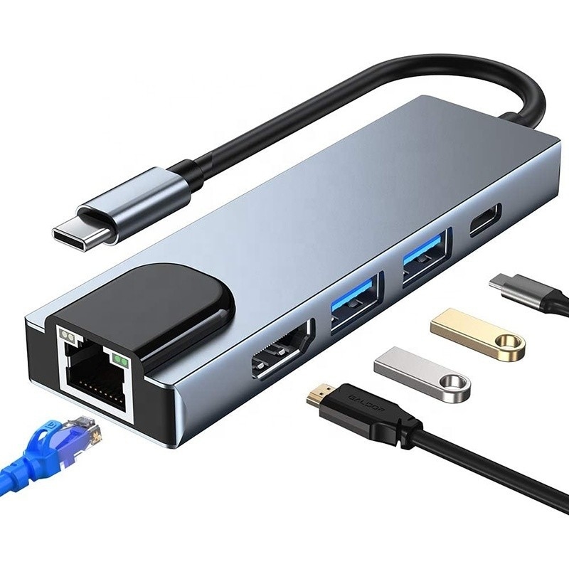 USB C Adapter 13 trong 1 4K HDMI Hub Type C đến HDMI 4K USB 3.0 2.0 PD chuyển đổi sạc