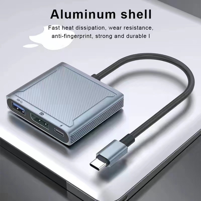 USB C Hub với HDMI và Displayport, 13 trong 1 USB C để Displayport Hub với 100W PD