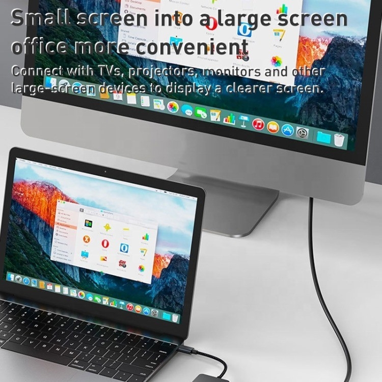8-in-1 Multiport Adapter USB-C Hub với HDMI 3 USB3.0 RJ45 Và PD Output 5-8 cổng