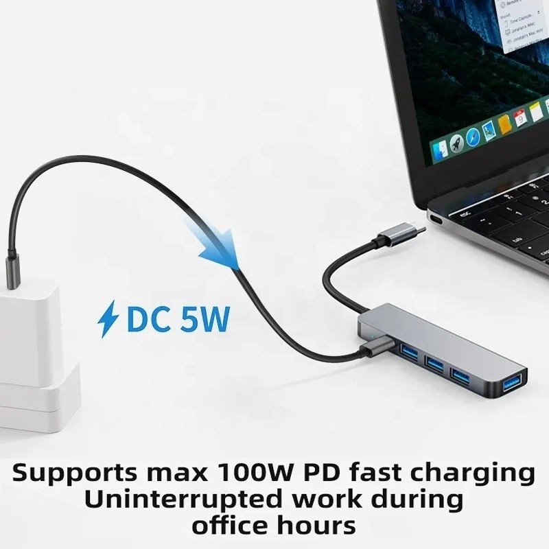 9-In-1 USB C Type C Adapter Hub với sạc 100W PD và đầu ra USB3.0 3 * USB2.0