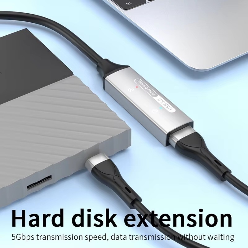 USB 3.0 Hub Extension Type A Male To Female Data Cord với nguồn điện USB C Hub Extra Long