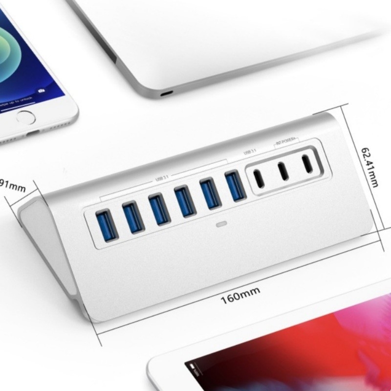 USB C Type-C đến RJ45 Ethernet Gigabit Lan Adapter cho máy tính xách tay có nhu cầu cao